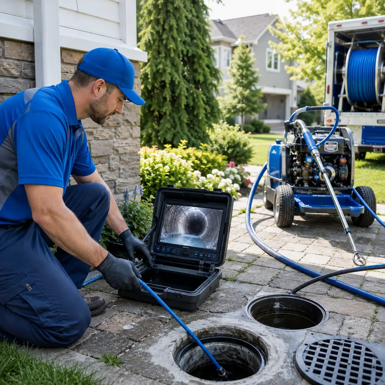 Outdoor drain cleaning professionals serving Talmo, GA