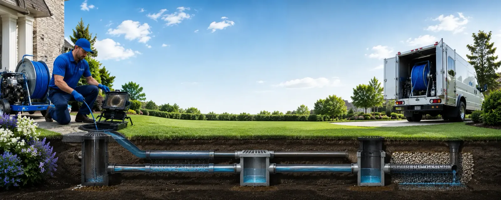 Outdoor drain cleaning information for Talmo, GA
